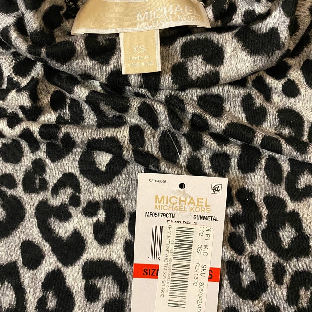 Michael Kors Leopard print shirt, Brand new XS